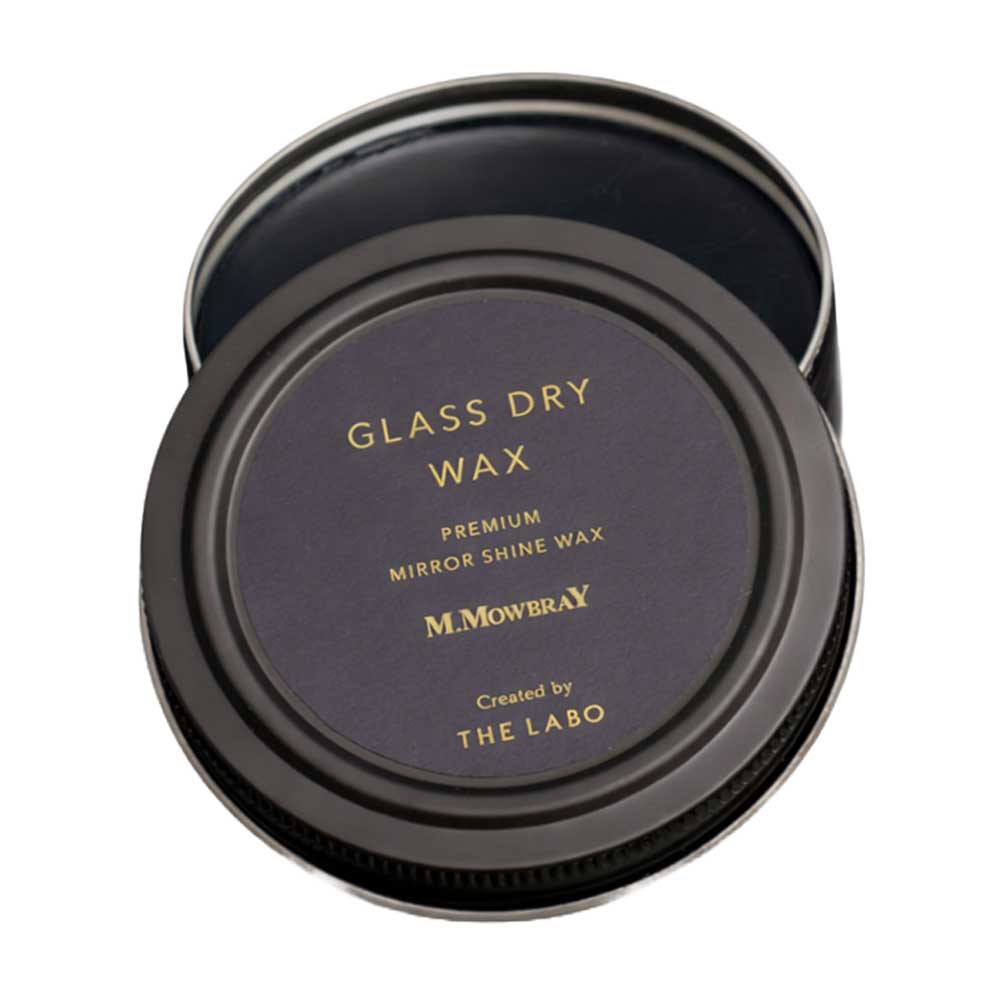 M.MOWBRAYM.モゥブレィGLASSDRYWAX（グラスドライワックス）鏡面磨き艶出しハイシャインスムースレザー