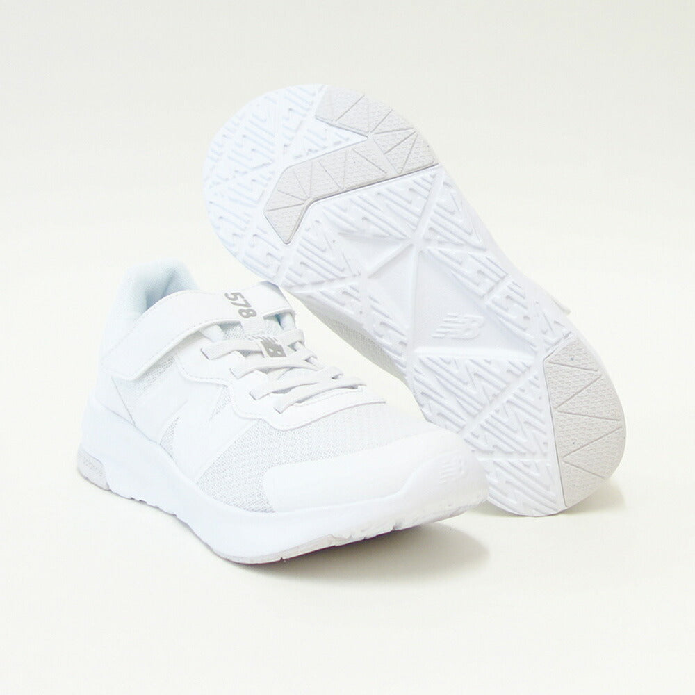 ニューバランスnewbalanceGT578WWホワイトキッズスニーカー通学普段履き軽量「靴」