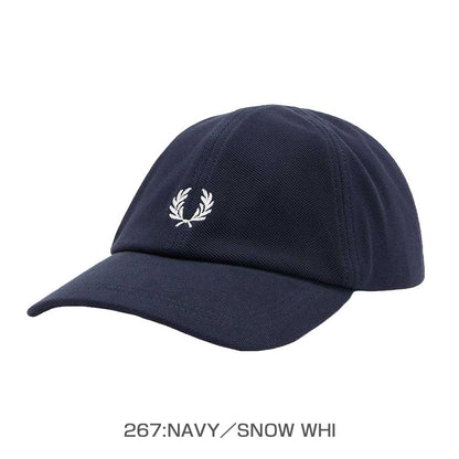 FREDPERRYフレッドペリーPiqueClassicCapHW2295（キャップ）ユニセックスフリーサイズ帽子カーブドバイザーストラップ調整