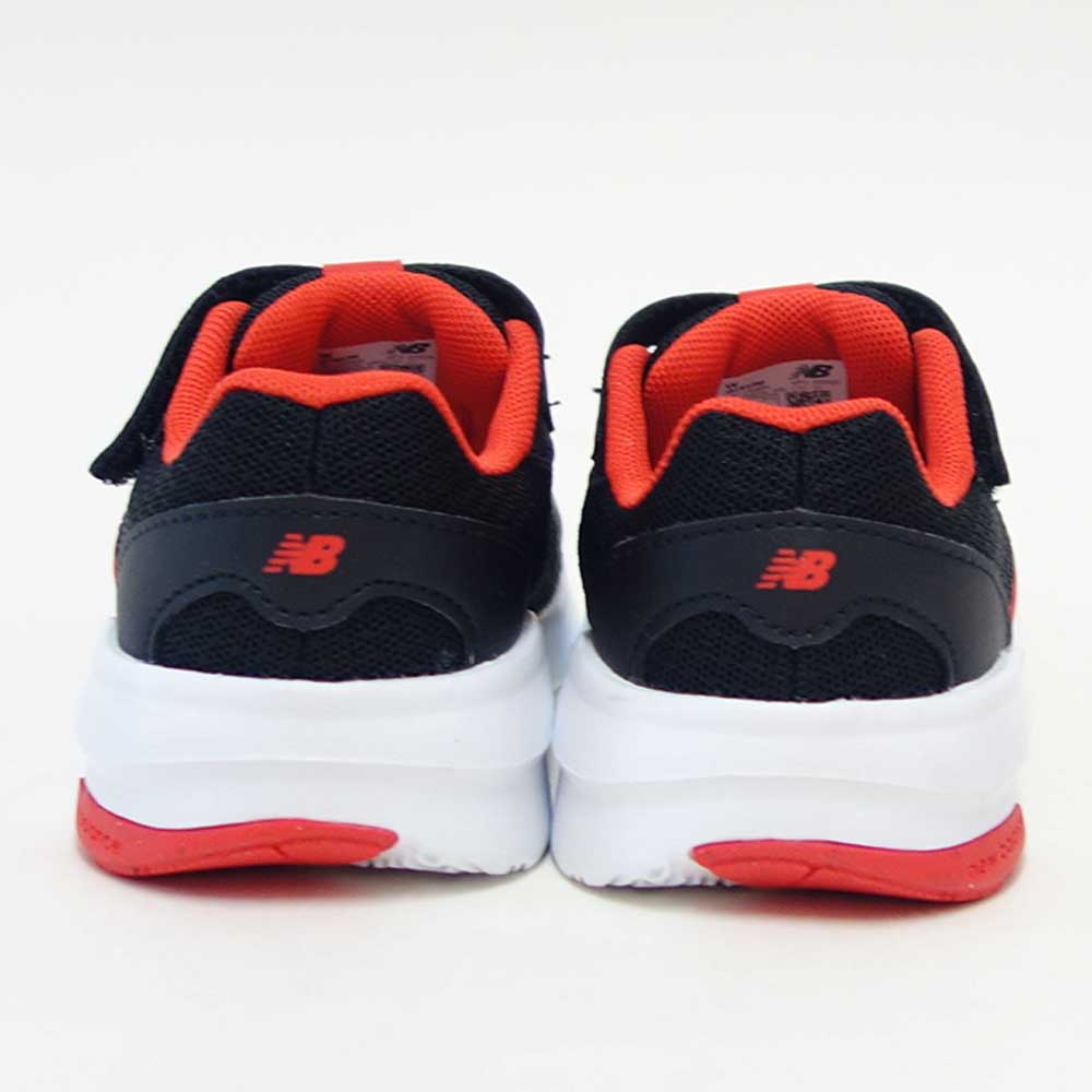 ニューバランスnewbalanceI57833Mブラック／オレンジ（リトルキッズスニーカー）マジックテープスニーカーインファント普段履き軽量「靴」
