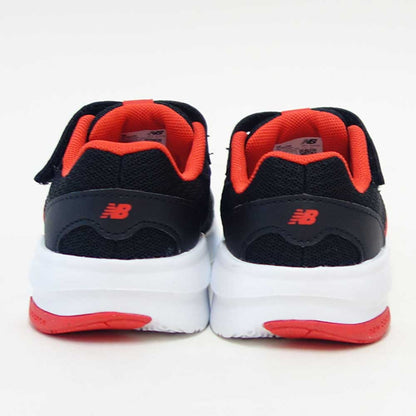ニューバランスnewbalanceI57833Mブラック／オレンジ（リトルキッズスニーカー）マジックテープスニーカーインファント普段履き軽量「靴」