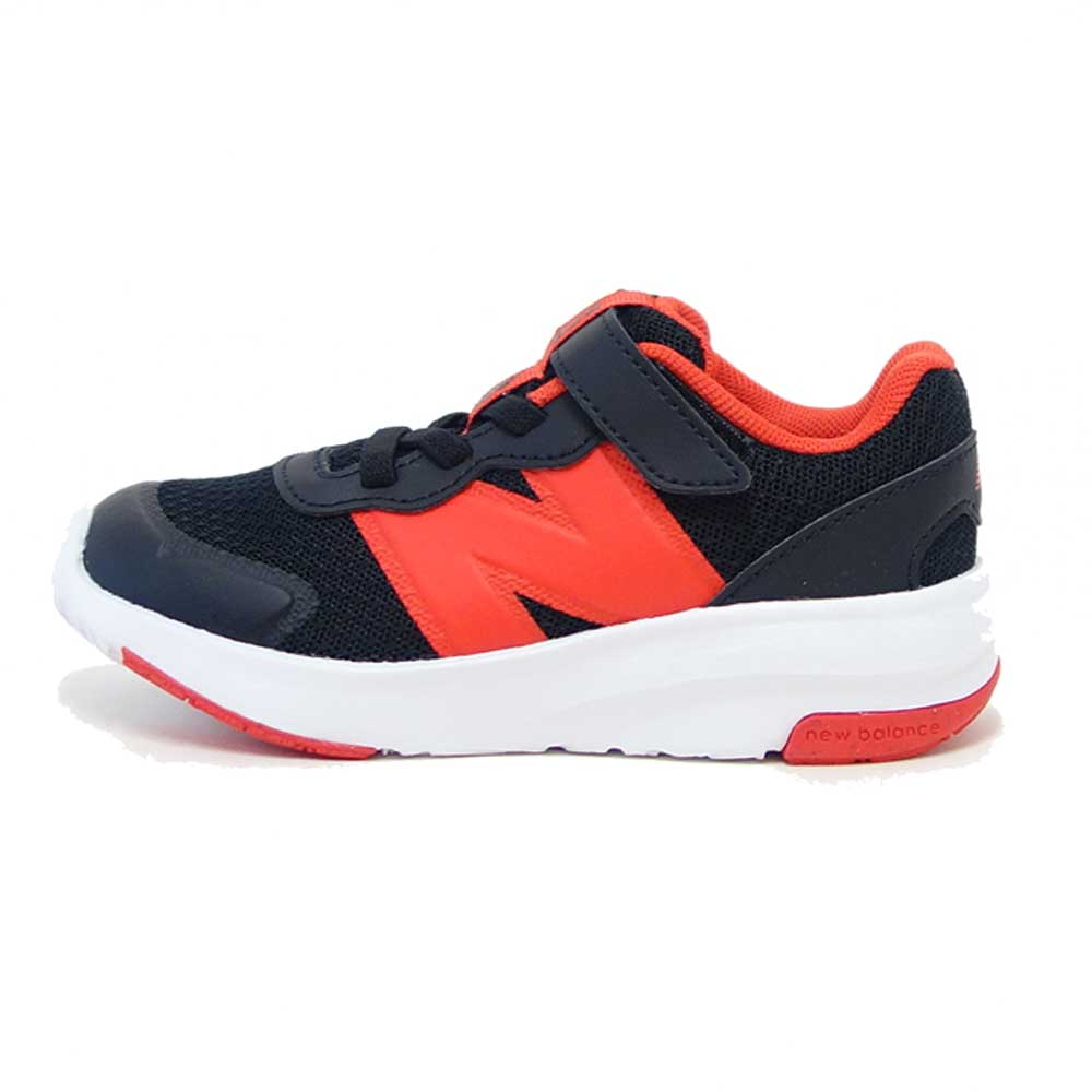ニューバランスnewbalanceI57833Mブラック／オレンジ（リトルキッズスニーカー）マジックテープスニーカーインファント普段履き軽量「靴」
