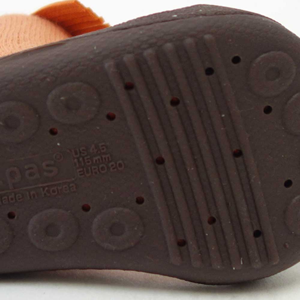 Attipas アティパス Ethnic（エスニック）ID オレンジ（ベビーシューズ）赤ちゃんのためのはじめてのソックスシューズ「靴」