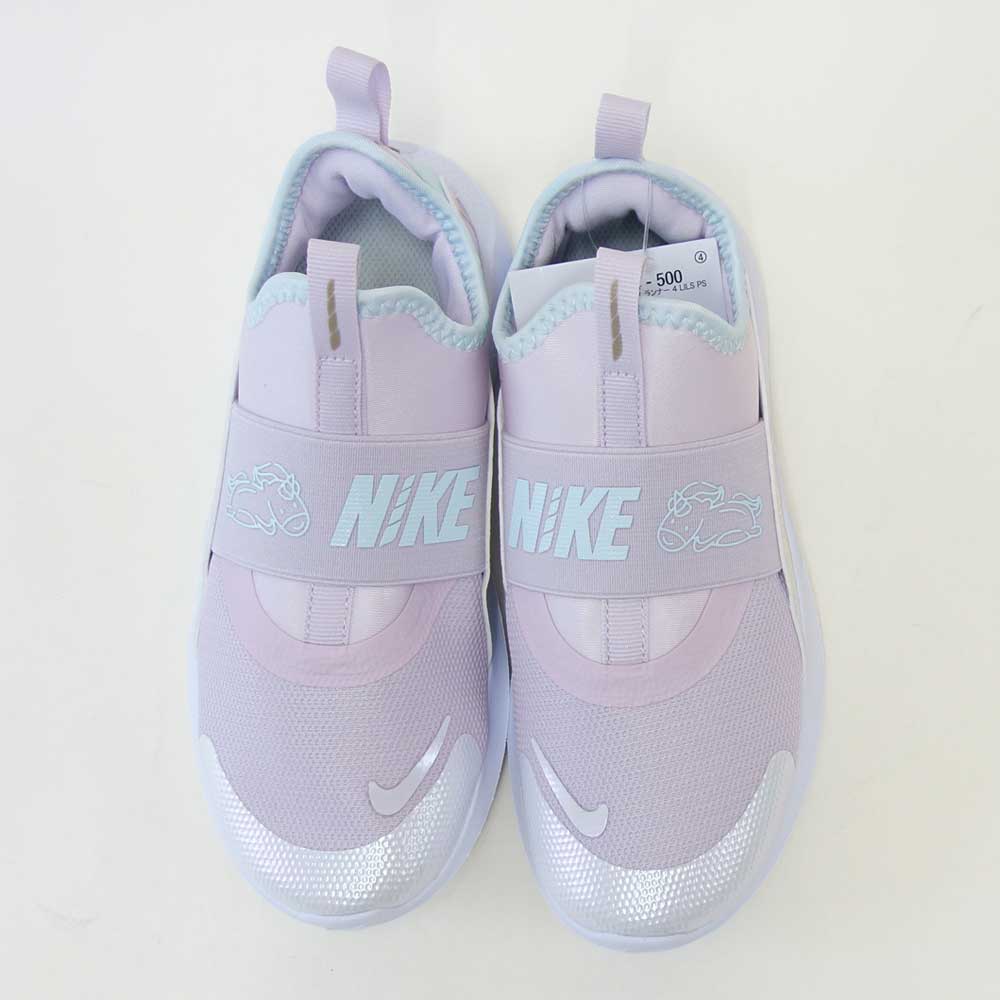 NIKEナイキIM7654500フレックスランナー4LILSPSBleachedLilac/GlacierBlue（キッズシューズ）ランニングスリッポン「靴」