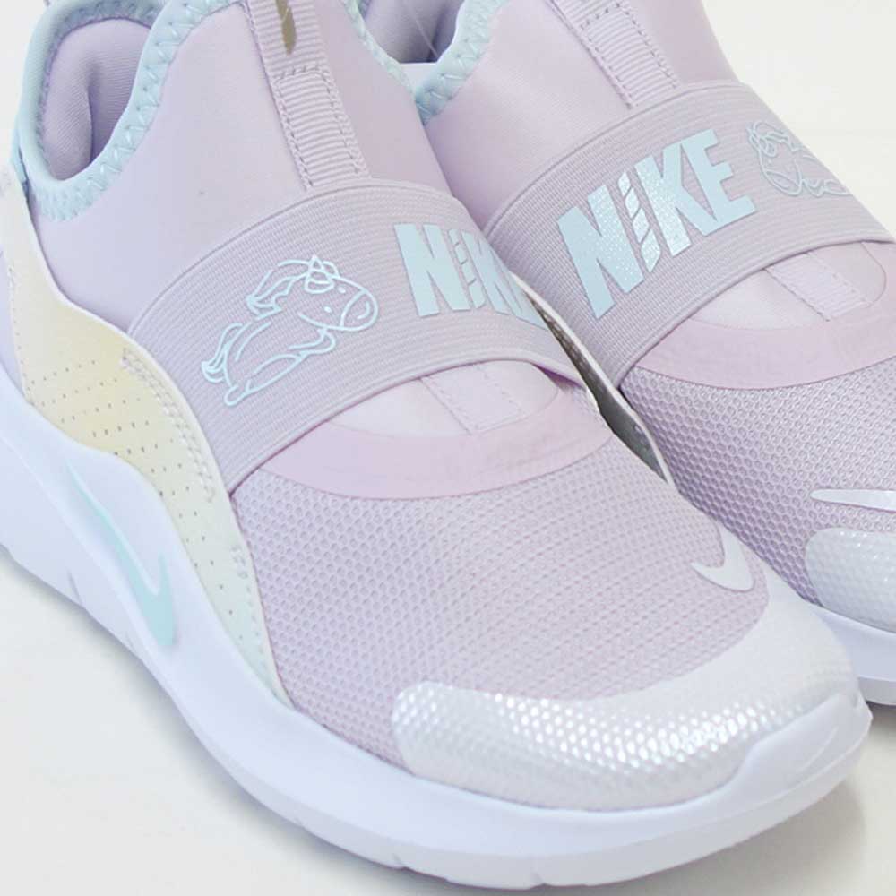 NIKEナイキIM7654500フレックスランナー4LILSPSBleachedLilac/GlacierBlue（キッズシューズ）ランニングスリッポン「靴」