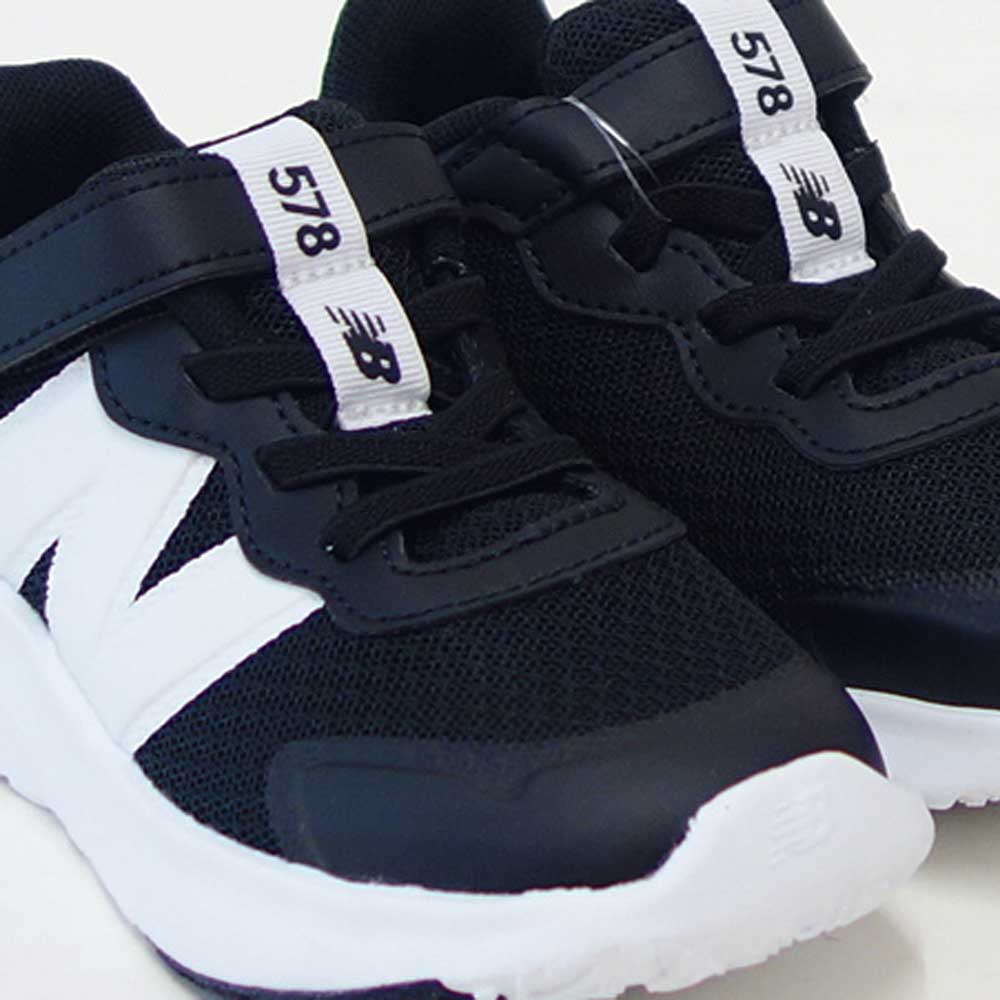 ニューバランスnewbalanceIT578BKブラック／ホワイト（リトルキッズスニーカー）マジックテープスニーカーインファント普段履き軽量「靴」