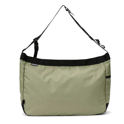 CHROME クローム NEWSPAPER MESSENGER（ニュースペーパー メッセンジャー） 軽量 耐水 26L JP197BK カラー：OIL GREEN  ショルダーバッグ  メッセンジャーバッグ