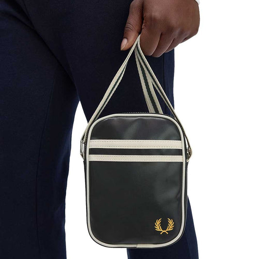 フレッドペリーバッグFREDPERRYClassicSmallSideBagL1179(T11:NIGHTGREEN/ECRU)ショルダーボディバッグ