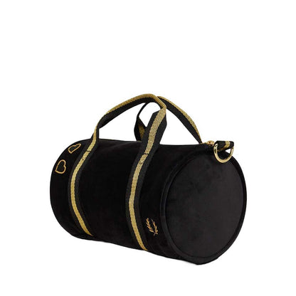 フレッドペリーバッグFREDPERRYAmyWinehouseMiniVelourBarrelBagL1185102(BLACK)ショルダーボストンバッグ