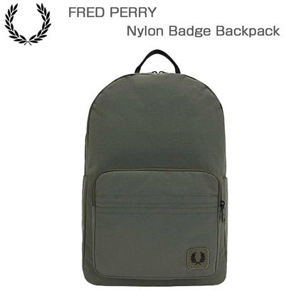 FREDPERRYフレッドペリーNylonBadgeBackpackL1192X21（LAURELWREATHGREEN）リュックバックパック