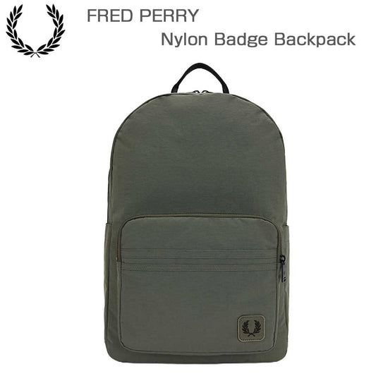 FREDPERRYフレッドペリーNylonBadgeBackpackL1192X21（LAURELWREATHGREEN）リュックバックパック