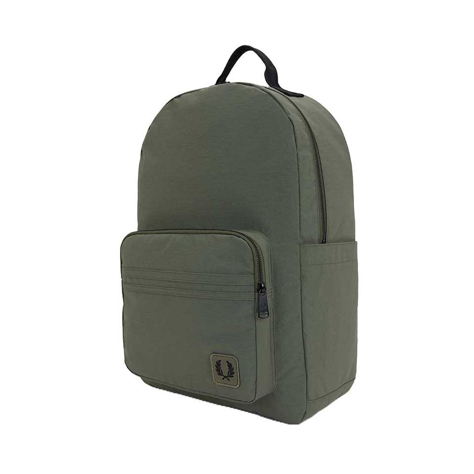 FREDPERRYフレッドペリーNylonBadgeBackpackL1192X21（LAURELWREATHGREEN）リュックバックパック