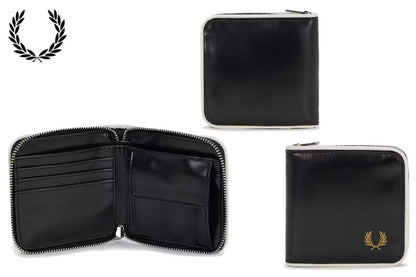 FREDPERRYフレッドペリーClassicZipAroundWalletL1195D57（ブラック）財布二つ折り