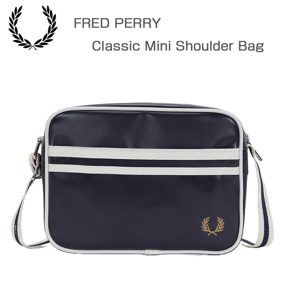 フレッドペリーバッグFREDPERRYClassicMiniShoulderBagL2168(D57：BLACK/ECRU)ショルダーボディバッグサイドバッグ