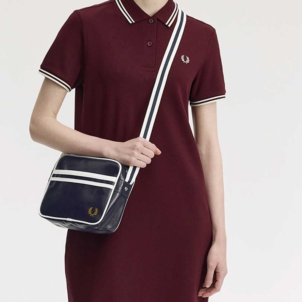 フレッドペリーバッグFREDPERRYClassicMiniShoulderBagL2168(D57：BLACK/ECRU)ショルダーボディバッグサイドバッグ