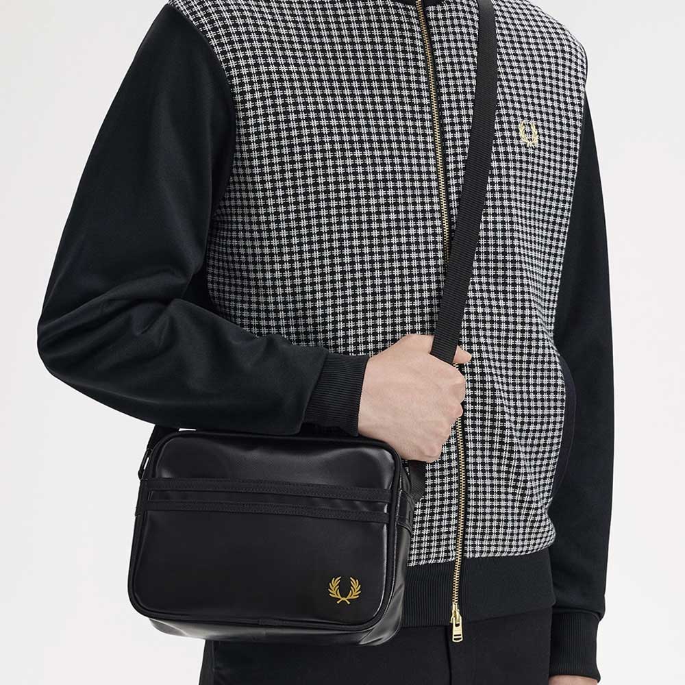 フレッドペリーバッグFREDPERRYTonalClassicMiniShoulderBagL2169(774:BLACK)ショルダーボディバッグサイドバッグ