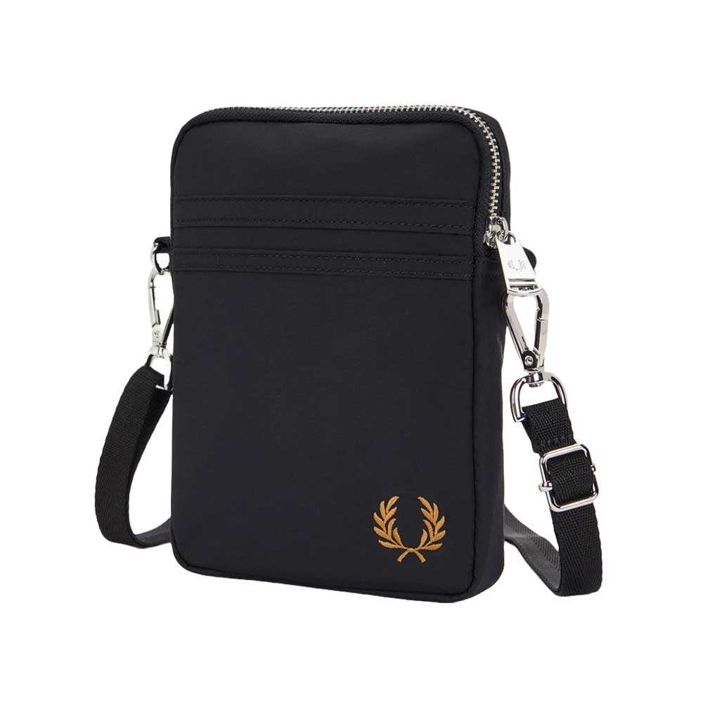 フレッドペリーバッグFREDPERRYBrenthamSmallSideBagL2179(102:BLACK)ショルダーボディバッグサイドバッグ