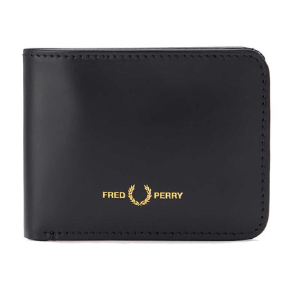 FRED PERRY フレッドペリー MATT LEATHER BILLFOLD WALLET L2303102（ブラック） 二つ折りウォレット