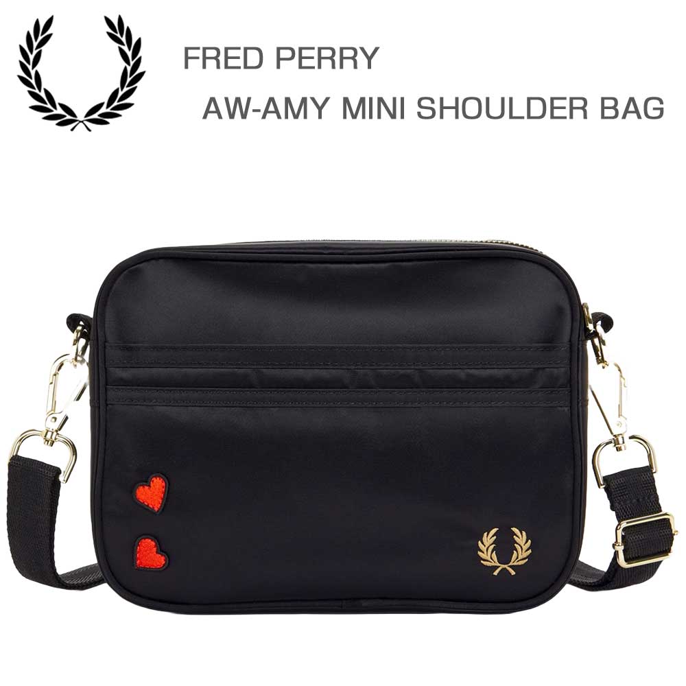 フレッドペリーバッグFREDPERRYAmyWinehouseMiniShoulderBagL2800102(BLACK)ショルダーバッグ