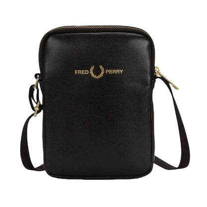 フレッドペリーバッグFREDPERRYSMOOTHLEATHERSMALLSIDEBAGL2802(102:BLACK)ショルダーボディバッグサイドバッグ