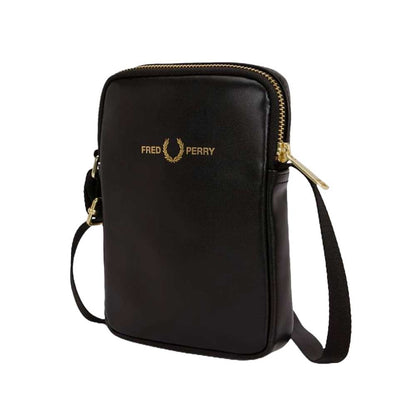 フレッドペリーバッグFREDPERRYSMOOTHLEATHERSMALLSIDEBAGL2802(102:BLACK)ショルダーボディバッグサイドバッグ