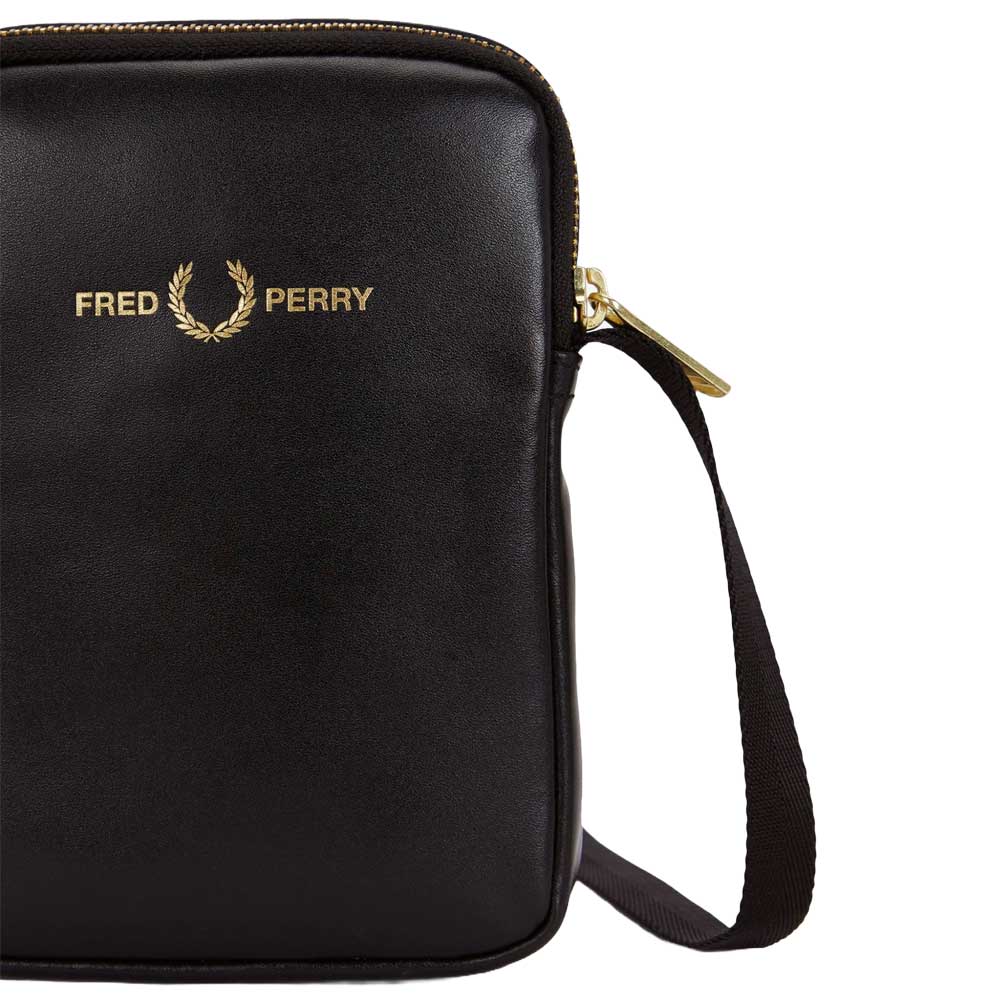 フレッドペリーバッグFREDPERRYSMOOTHLEATHERSMALLSIDEBAGL2802(102:BLACK)ショルダーボディバッグサイドバッグ