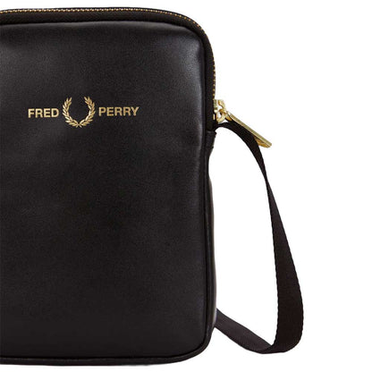 フレッドペリーバッグFREDPERRYSMOOTHLEATHERSMALLSIDEBAGL2802(102:BLACK)ショルダーボディバッグサイドバッグ