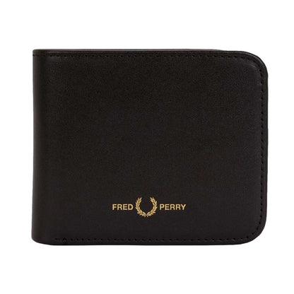FREDPERRYフレッドペリーSmoothLeatherBillfoldWalletL2803102（ブラック）本革財布二つ折り