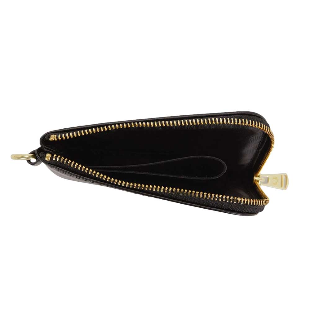 FREDPERRYフレッドペリーSmoothLeatherZipL2803102（ブラック）本革財布コンパクト小銭入れ