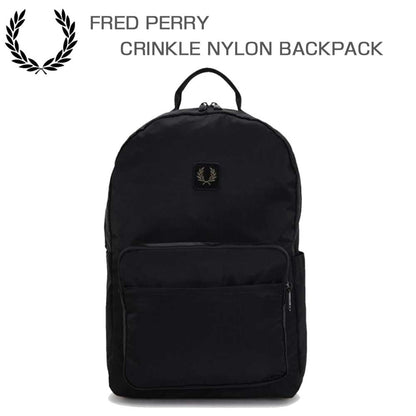 FREDPERRYフレッドペリーCRINKLENYLONBACKPACKL3339102（ブラック）リュックバックパック
