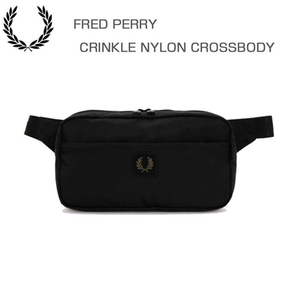 フレッドペリーバッグFREDPERRYCRINKLENYLONCROSSBODYL3340(102:BLACK)クロスボディボディバッグサイドバッグ