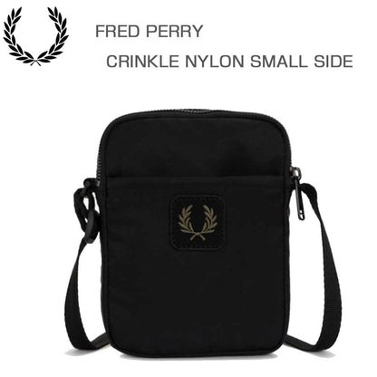 フレッドペリーバッグFREDPERRYCRINKLENLYONSMALLSIDEBagL3341(102:BLACK)ショルダーボディバッグサイドバッグ