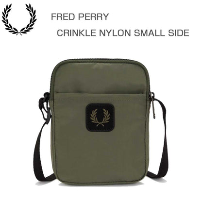 フレッドペリーバッグFREDPERRYCRINKLENLYONSMALLSIDEBagL3341(X21:LRLWRTHGREEN)ショルダーボディバッグサイドバッグ
