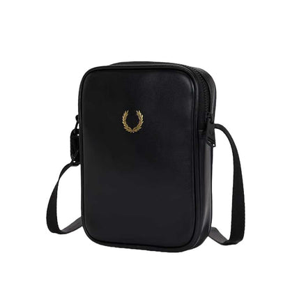 フレッドペリーバッグFREDPERRYSMOOTHLEATHERSMALLSIDEBAGL3348(102:BLACK)ショルダーボディバッグサイドバッグ