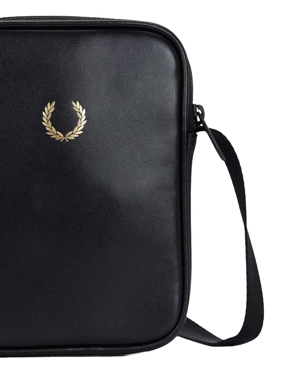 フレッドペリーバッグFREDPERRYSMOOTHLEATHERSMALLSIDEBAGL3348(102:BLACK)ショルダーボディバッグサイドバッグ
