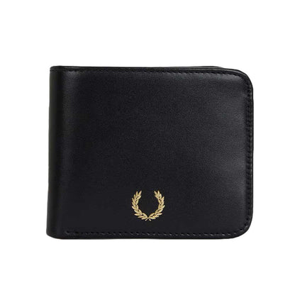 FREDPERRYフレッドペリーSmoothLeatherBillfoldWalletL3349102（ブラック）本革財布二つ折り