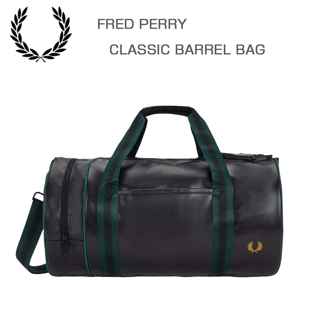フレッドペリーバッグFREDPERRYCLASSICBARRELBAGL725583A（NAVY/GRASSROOTS）バレルバッグドラムバッグボストンバッグ