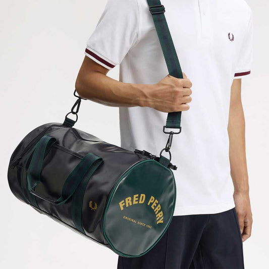 フレッドペリーバッグFREDPERRYCLASSICBARRELBAGL725583A（NAVY/GRASSROOTS）バレルバッグドラムバッグボストンバッグ