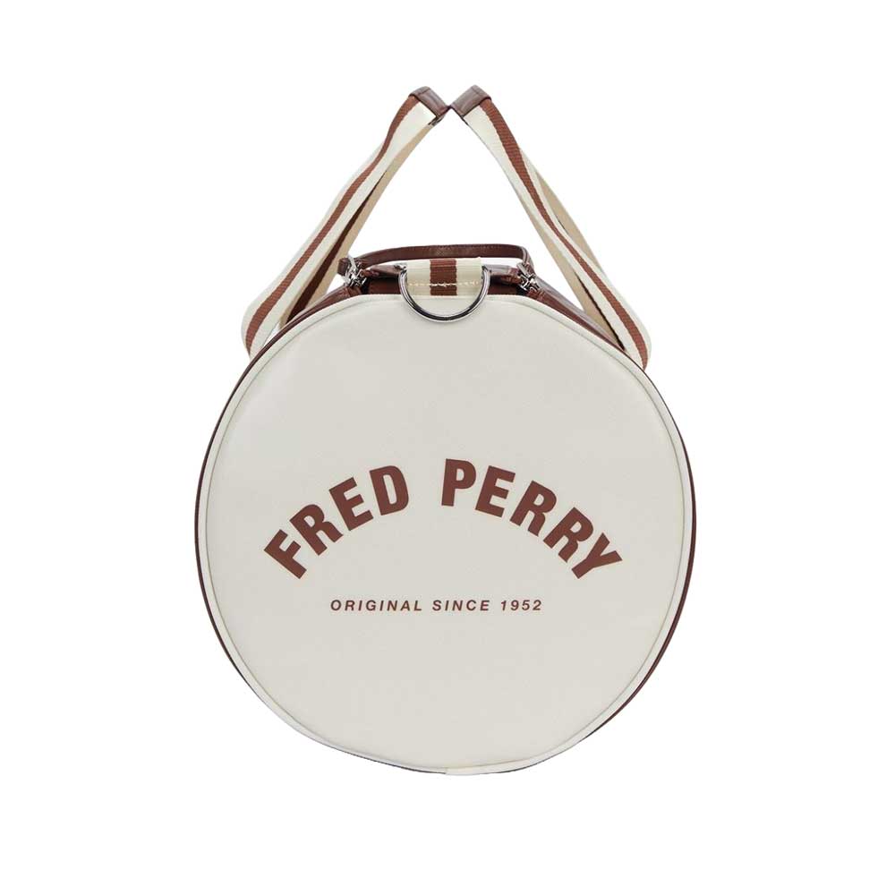 フレッドペリーバッグFREDPERRYCLASSICBARRELBAGL7255J89（TAN/ECRU）バレルバッグドラムバッグボストンバッグ