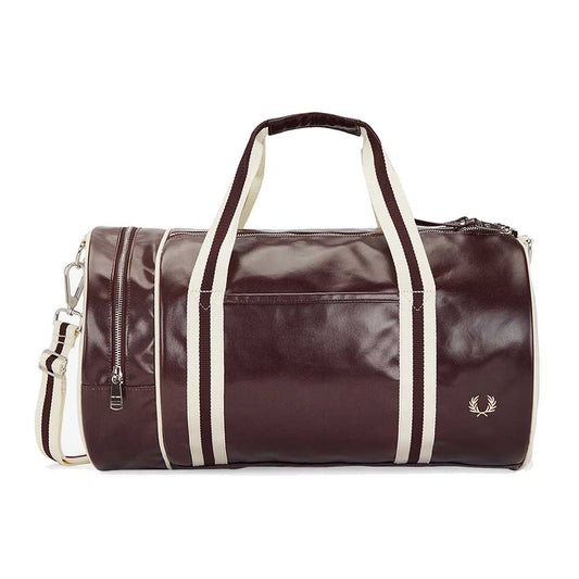 フレッドペリーバッグFREDPERRYCLASSICBARRELBAGL7255V65（CARRINGTONBRICK/ECRU）バレルバッグドラムバッグボストンバッグ