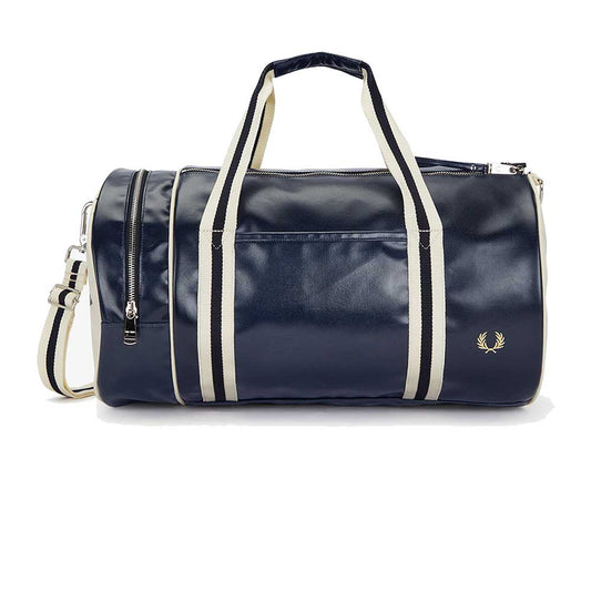 フレッドペリーバッグFREDPERRYCLASSICBARRELBAGL7255Y15（CARBONBLUE/ECRU）バレルバッグドラムバッグボストンバッグ
