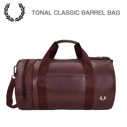 フレッドペリーバッグFREDPERRYTonalClassicBarrelBagL7260597（OXBLOOD）バレルバッグドラムバッグボストンバッグ