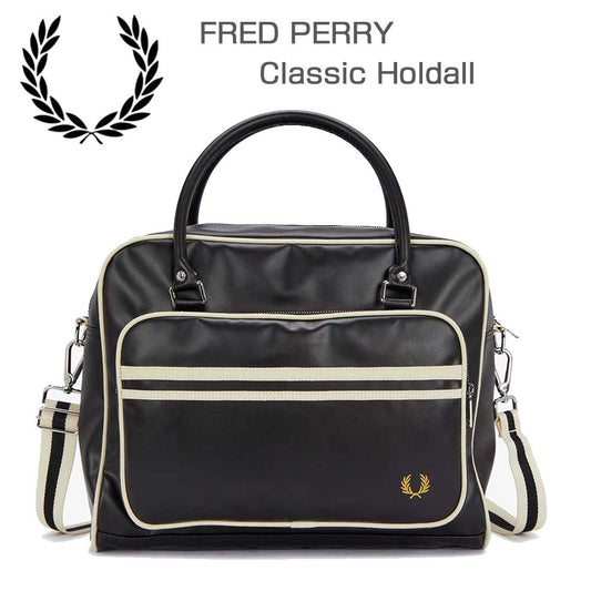 フレッドペリーバッグFREDPERRYClassicHoldallL8256D57（BLACK/ECRU）トートバッグショルダーボストンバッグ
