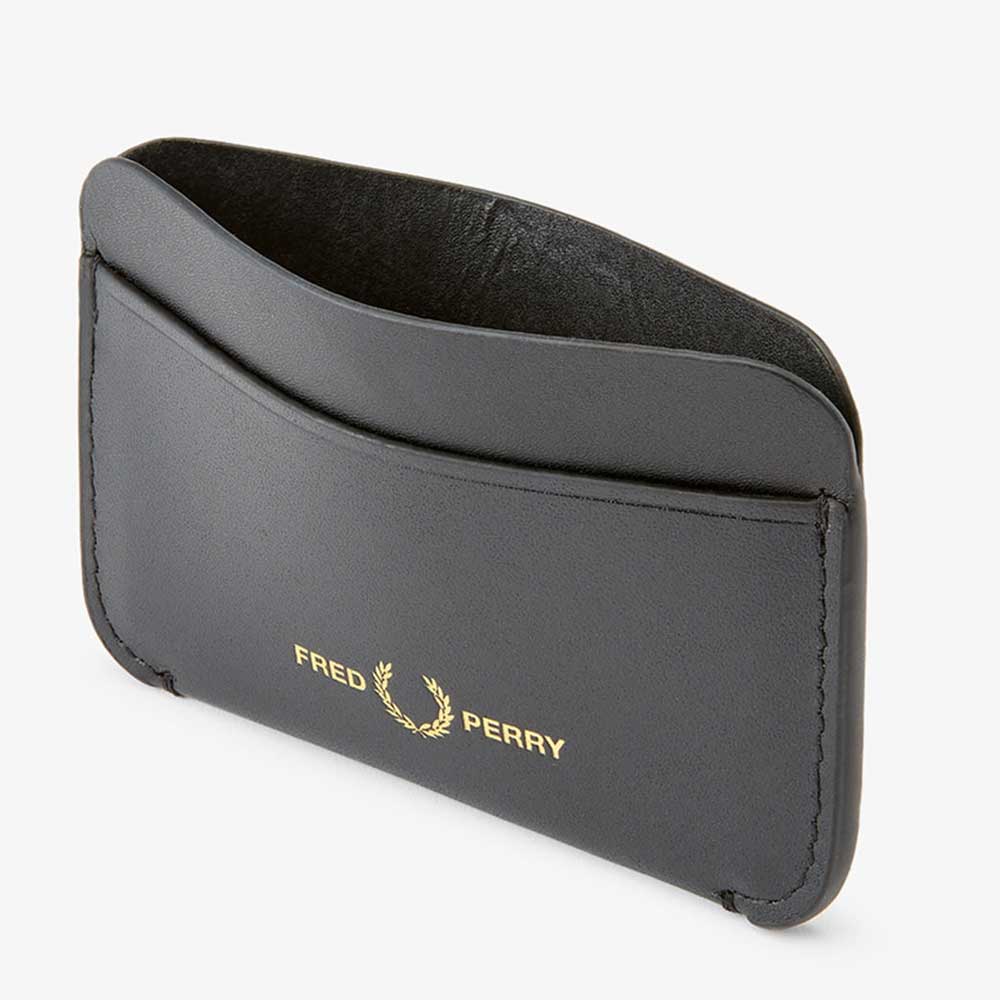 FRED PERRY フレッドペリー GRAPHIC LEATHER CARD HOLDER  L8279102（ブラック） カードケース