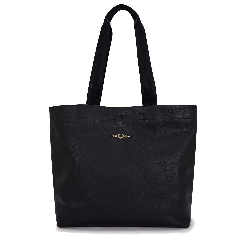 フレッドペリーバッグFREDPERRYTumbledLeatherToteBagL8288102（BLACK）本革トートバッグショルダーバッグ
