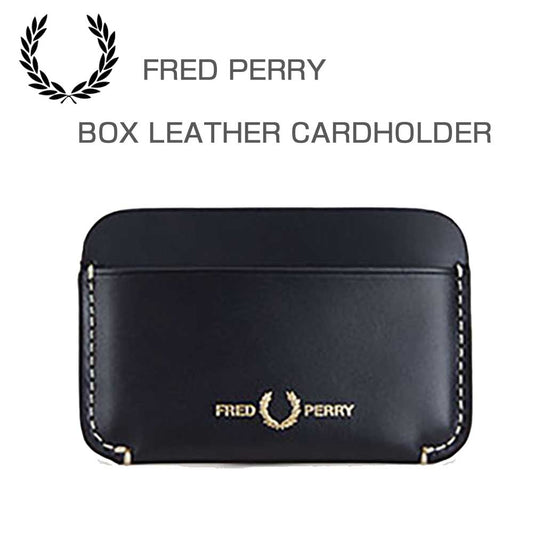 FREDPERRYフレッドペリーBoxLeatherCardholderL8296102（ブラック）レザーカードケース