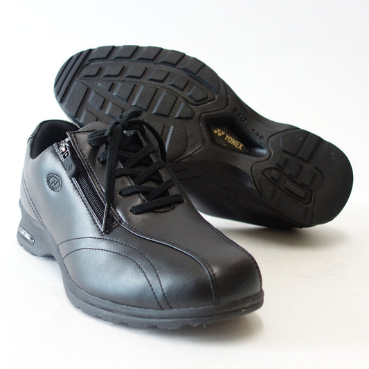 4.5Eのワイド幅&ハイパーライトソールで超軽量 ストレッチ素材で足に楽々フィット! 【YONEX】ヨネックス LC30W ブラック(レディース) 軽い疲れにくいウォーキングシューズ 「靴」