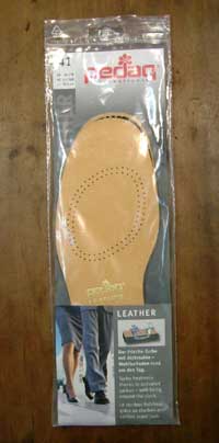 《メール便可》高級羊革インソール（雑菌除去・脱臭効果） pedag ペダッグ レザー（leather） 脱臭効果の高いカーボンフィルター付き（ドイツ製）靴 シューズ