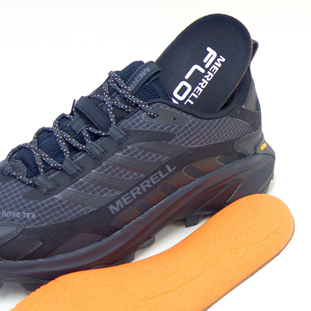 メレル MERRELL （メンズ）モアブ スピード 2 ゴアテックス 037513 カラー：ブラック GORE-TEX 完全防水 通気性メッシュ  アウトドアシューズ ウォーキング ハイキング トレイル 「靴」