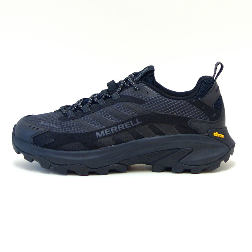 メレル MERRELL （メンズ）モアブ スピード 2 ゴアテックス 037513 カラー：ブラック GORE-TEX 完全防水 通気性メッシュ  アウトドアシューズ ウォーキング ハイキング トレイル 「靴」